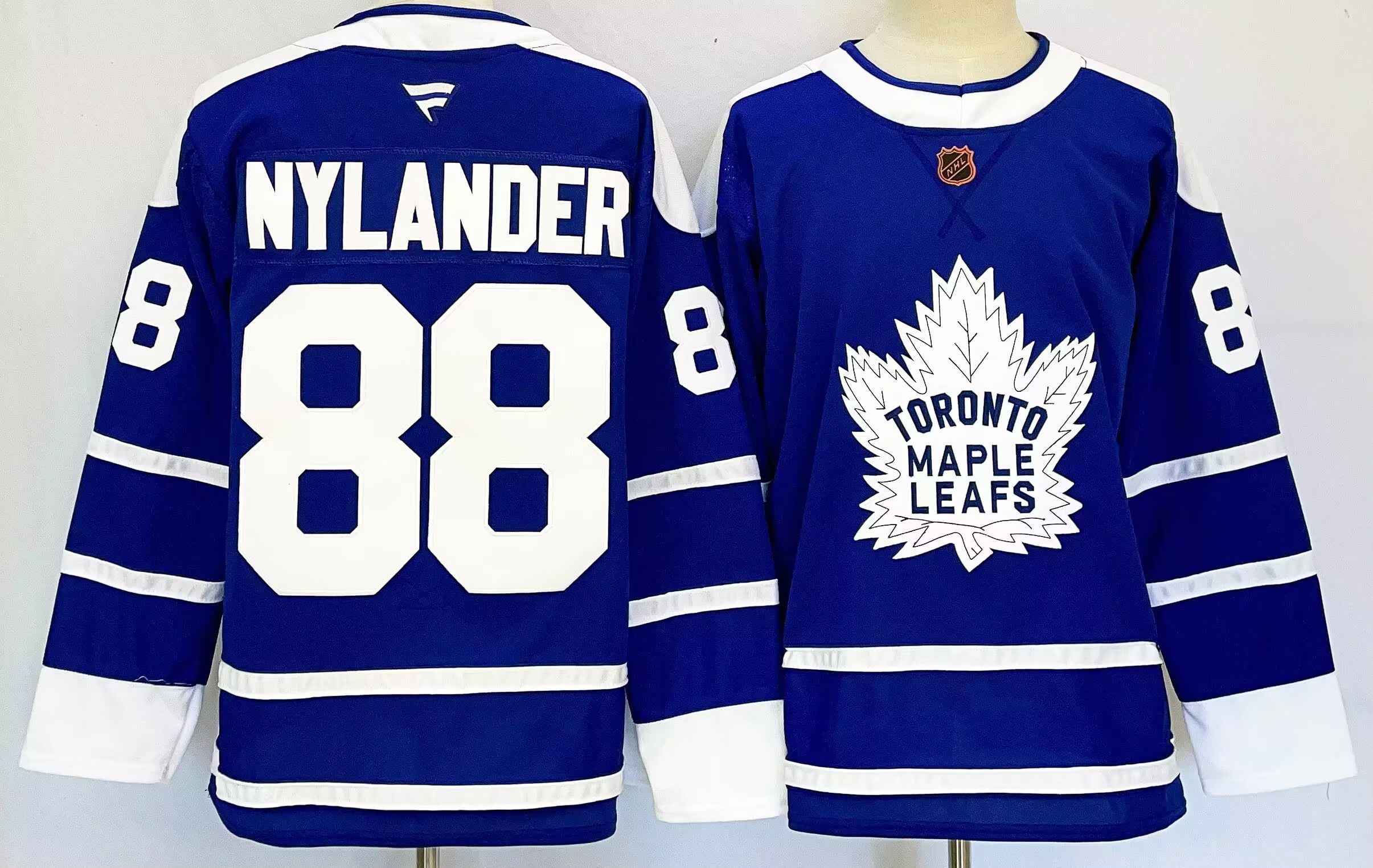 Men Toronto Maple Leafs 88 Nylander Blue 2025 Home Premier Player NHL Jerseys